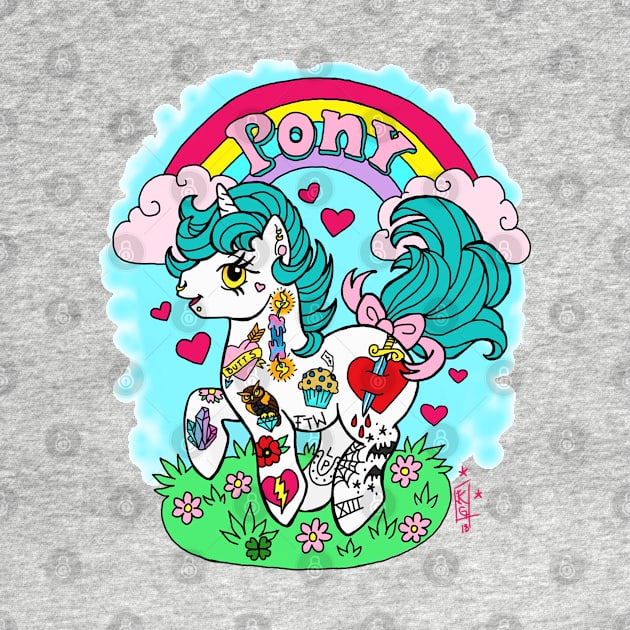 Tat Pony by Luckyponytattoo